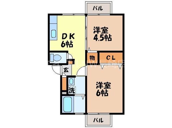 ロワベール三原の物件間取画像